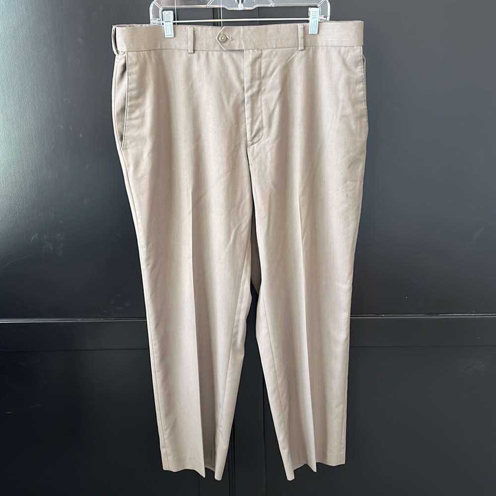 Stafford Light Brown Dress Pants, 40 x 29